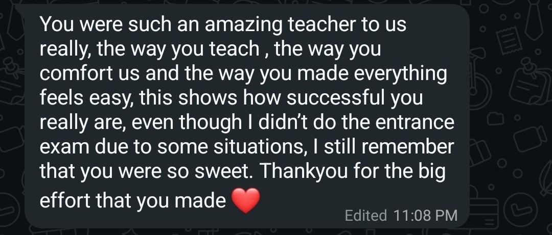 WhatsApp Testimonial Fatima Hassan Korkmaz